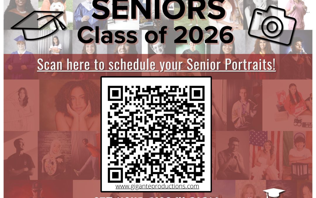 2026 Seniors It’s time to schedule your Senior Portraits!